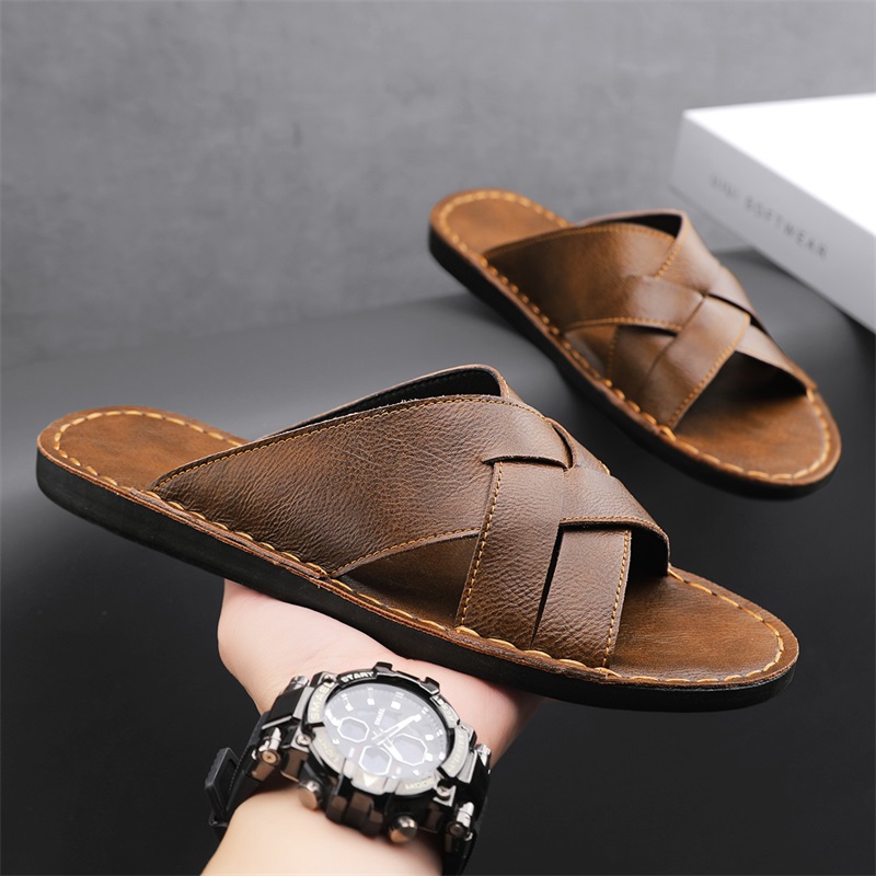 Men'S Shoes Top Brands - Sandali casual da uomo in vera
