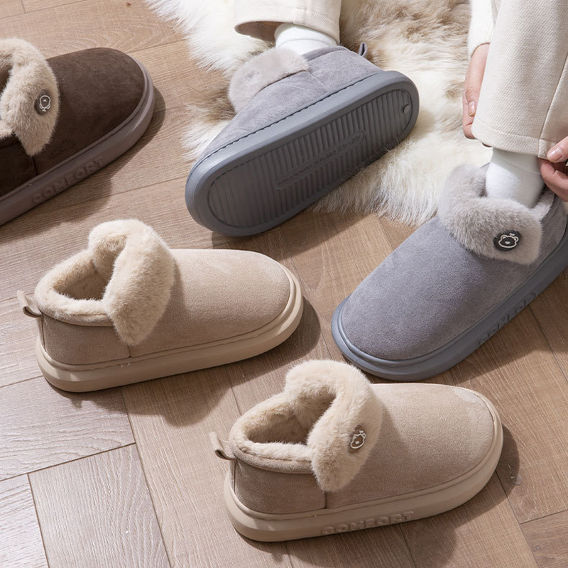 Men'S Shoes Grip - Pantofola pelosa da casa da donna
