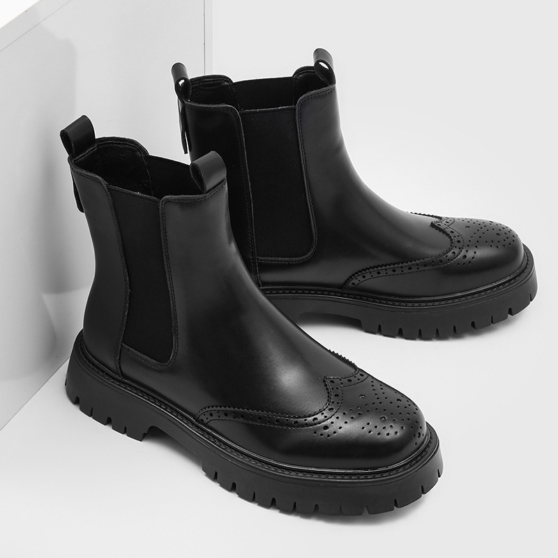 Men'S Shoes Brogues - moda uomo stivali in vera pelle