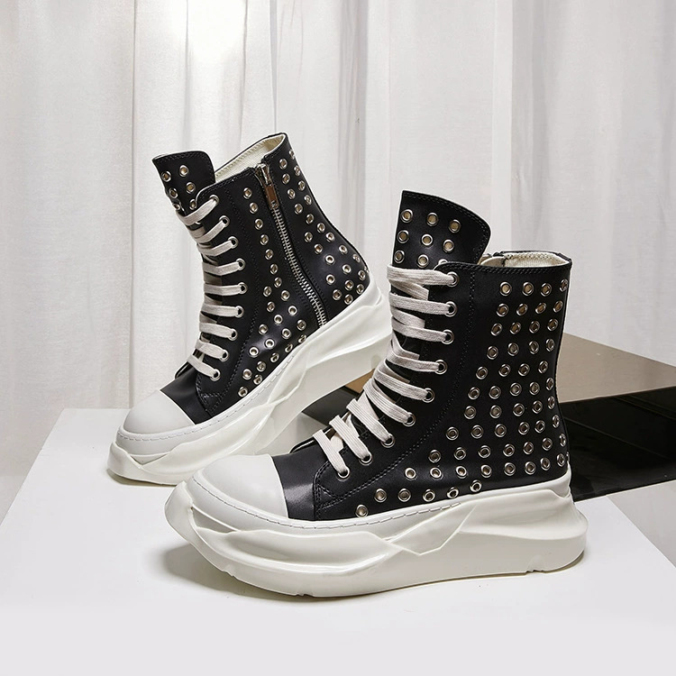 Men Shoes Trainers - Scarpe Vintage da Uomo, Stivali Alti