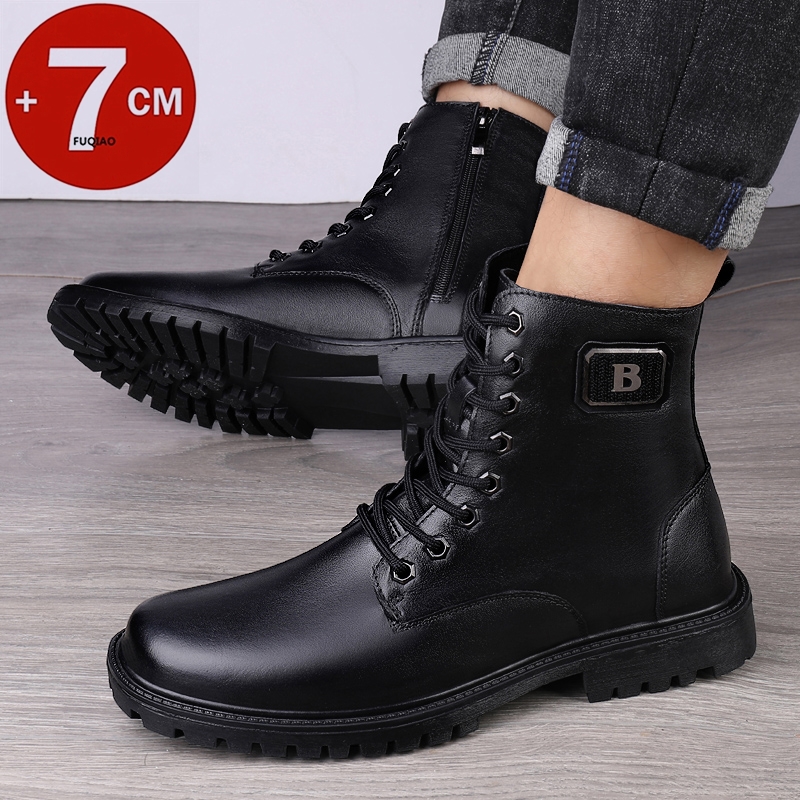Stivali rialzati in vera pelle - Men'S Shoes Top Brands recensione e prezzo