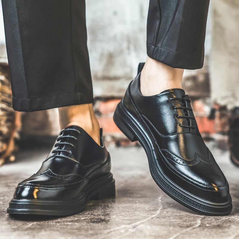 Scarpe da uomo in pelle con ri - Men'S Shoes Brogues recensione e prezzo