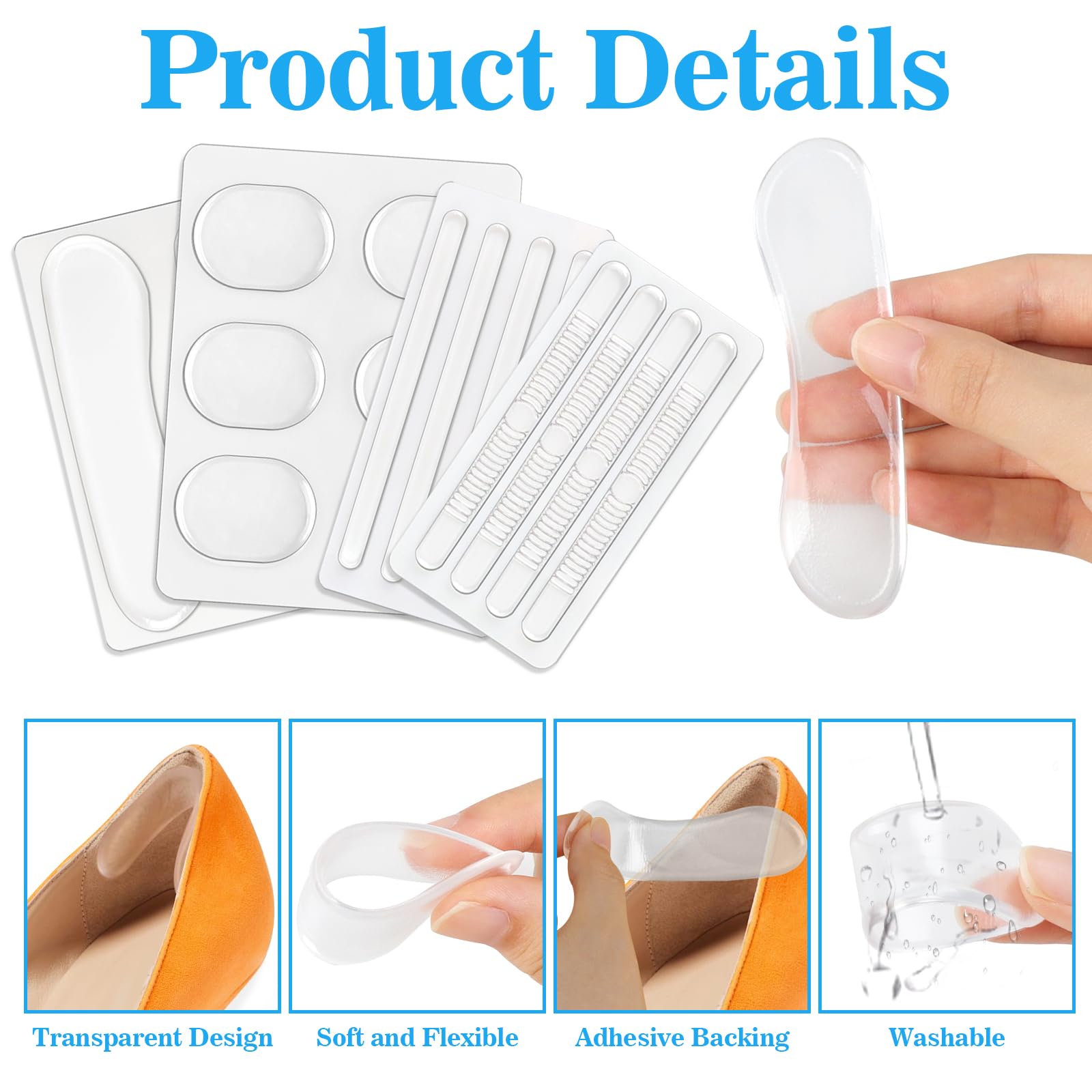 34 Pezzi di Protezioni in Sili - Men'S Shoes Grip recensione e prezzo