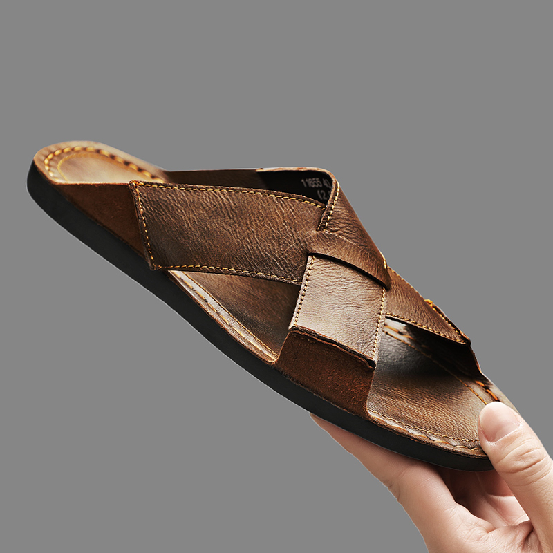 Pantofole da uomo in vera pell - Men'S Shoes Top Brands recensione e prezzo