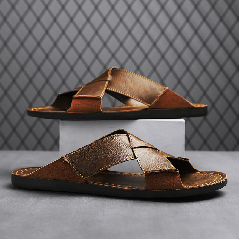 Pantofole da uomo in vera pell - Men'S Shoes Top Brands recensione e prezzo