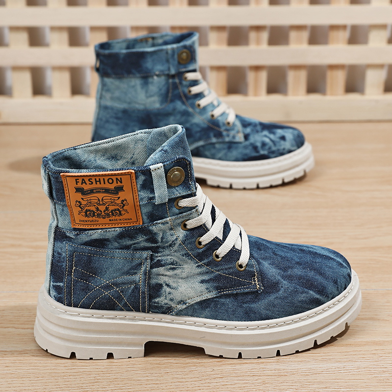 Sneakers alte in denim tie-dye - Men'S Shoes Grip recensione e prezzo