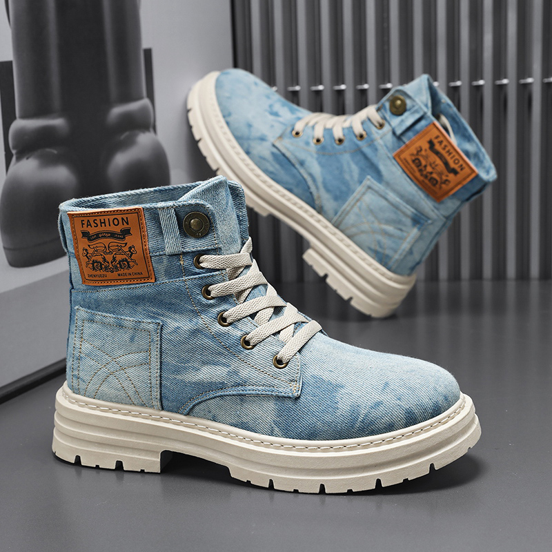 Sneakers alte in denim tie-dye - Men'S Shoes Grip recensione e prezzo