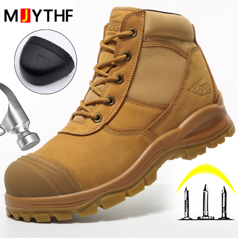 Stivali da uomo in vera pelle, - Work Boot Steel Toe recensione e prezzo