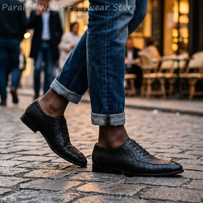 Scarpe Oxford da uomo in pelle - Men'S Shoes Brogues recensione e prezzo